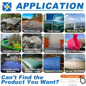 עמיד למים 610gsm pvc מצופה בד אנטי uv ידידותי לסביבה lona tarp ויניל מתנפחים pvc tarpaulin - Product Image 2