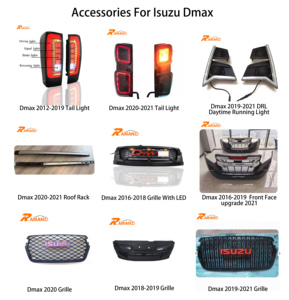 ชุดแต่งหน้ารถยนต์ ABS ใหม่เอี่ยม ขนาดมาตรฐาน อัพเกรดปี 2020-2022 และกันชนหน้าสีดำใหม่สำหรับ <span class=keywords><strong>Isuzu</strong></span> Dmax ปี 2016-2019 - Product Image 6