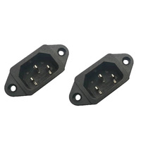 Haute qualité C14 220v entrée électrique 15a 3pin prise américaine mâle 220v 10 a prise industrielle 3 broches connecteur industriel
