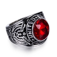 Bagues d'humeur unisexe en acier inoxydable style vintage, bagues signet personnalisées pour hommes et femmes avec diamant taille ovale pour fiançailles, fêtes et anniversaires
