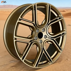 Cerchio in Lega di Alluminio Forgiato a Cinque Razze Opaco Bronzo da 17-20 Pollici Personalizzabile, Vendita Calda, per Cayenne Panamera Taycan <span class=keywords><strong>Macan</strong></span> BMW Su7 - Product Image 2