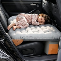 Matelas gonflable pour voiture, coussin de nivellement pour siège arrière à gonflage automatique, tapis de couchage pliable pour voiture pour les voyages en voiture et le camping