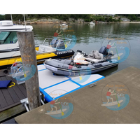Jet ski flottant gonflable commercial bateau à moteur seabob V quai de bateau/jeux d'eau personnalisés plate-forme de quai flottant gonflable