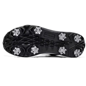 LISPOLE Zapatos de golf blancos para hombre con suela exterior azul, parte superior de PU, forro de malla, entresuela de EVA, suela de TPU, zapatillas deportivas transpirables de primavera - Product Image 4
