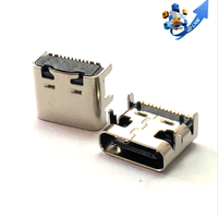 도매 usb 커넥터 여성 방수 유형 c 커넥터 6pin 24pin usb c 커넥터 소켓 모바일 충전
