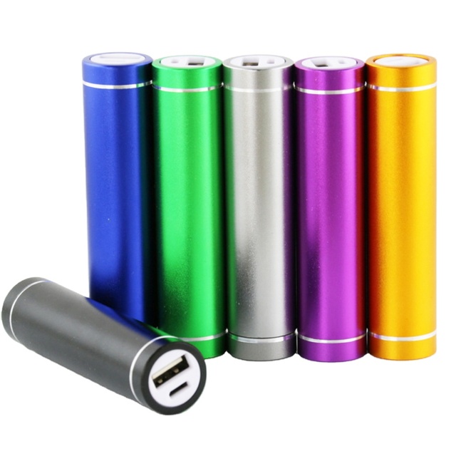 5V 2600mAh Tube USB Power Bank Mobile Backup Battery Bank