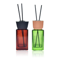 Bouteille diffuseur de parfum en verre vide de luxe personnalisée de 120 ml avec bâtonnets et bouchon pour huiles essentielles – Vente en gros