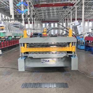 Maquinaria de Fabricación de Tejas de Acero de Doble Capa con Forma Curva, Máquina de Conformado de Rollos de Doble Capa Totalmente Automática - Product Image 5
