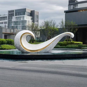 Escultura de Acero Inoxidable, Arte Abstracto Contemporáneo para Exteriores, Ideal para Propiedades, Parques e Instalaciones Comerciales, Metal Duradero - Product Image 3