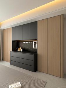 Credenza Buffet in Vetro Personalizzata di Lusso con Vetrina <span class=keywords><strong>e</strong></span> Spazio di Archiviazione Combinato per Sala da Pranzo di Villa <span class=keywords><strong>e</strong></span> Cucina Aperta - Product Image 3