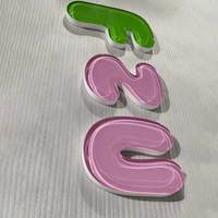 Lettres néon en gel personnalisées, fabrication en usine, lettres 3D en acrylique, enseignes lumineuses LED en gel pour la décoration murale des magasins, commande en gros