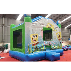 Château gonflable pour enfants sur le thème de l'herbe marine, avec des personnages de dessins animés sur le thème de l'océan, pour les fêtes <span class=keywords><strong>en</strong></span> intérieur et <span class=keywords><strong>en</strong></span> extérieur, <span class=keywords><strong>location</strong></span> commerciale - Product Image 3