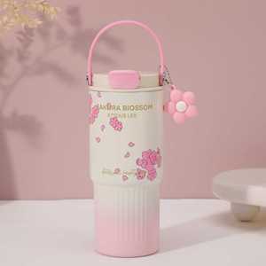 Nouvelle Tasse Isotherme Élégante à Motif Écossais <span class=keywords><strong>de</strong></span> 30 oz Ice Boss avec Paille, Portable, Grande Capacité, en Acier Inoxydable 304 pour Voitures - Product Image 3