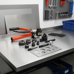 SKP-15 kit d'outils de perforation hydraulique Knockout panneau en acier outils de fabrication de trous ensemble de matrices rondes et carrées - Product Image 1