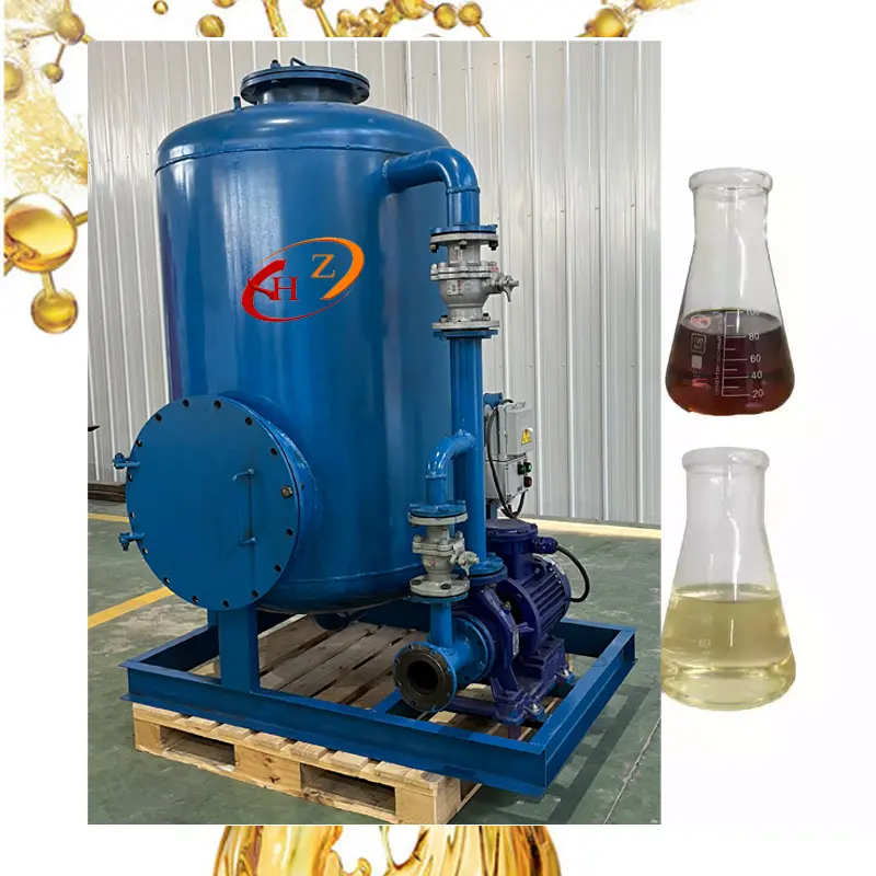 high speed black oil cleaning equipment silica gel filter machine oil purifier diesel bleaching filter tank