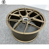 Nouvelles jantes de course en alliage d'aluminium forgé à rayons multiples, finition noire, à blocage central pour 992 Turbo S 20-24 pouces, ajustement 1:1