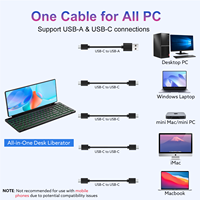 Nuevo Monitor de Teclado de 13 Pulgadas, 100 Teclas, Pantalla Táctil de 10 Puntos, Gama de Color SRGB del 99%, Plegable 180°, Conexión USB con un Solo Cable