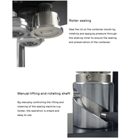 Machine de scellage manuelle pour canettes de jus commerciales de 10 kg, 55 mm, semi-automatique, avec poignée pour boissons et petite canette en plastique