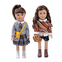 Nouveaux jouets habiller Silicone Fashion Girl Dolls American Doll 18 pouces Baby Doll