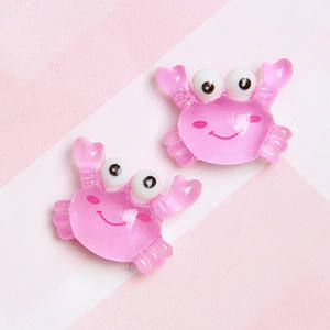 Wholesale Cute Eco-Friendly Marine Life Small Crab & Starfish <b>Resin</b> Charm Jewelry Accessories for Home Decor DIY - Product Image 5