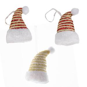 DAMAI Hot Selling Christmas Factory Wholesale Decorations Foam Glitter Christmas Cane Hat <b>Tree</b> Hanging Ornaments - Product Image 5