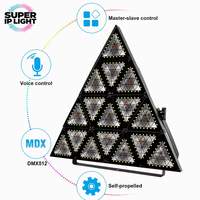 Projecteur LED triangulaire rétro 300W, 15*20W, 2200K, gradateur 16 bits, DMX512, effet flash rétro, lumière de scène pour DJ, spectacle disco