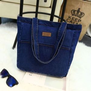 Sac à main femme en denim, design simple, grande capacité, petit sac à bandoulière, tendance 2024 - Product Image 5