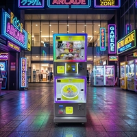 Machine à griffes commerciale grande capacité avec armoire métallique, alimentation directe usine, espagnol/anglais, 110/220V, pour jeu de distribution de peluches et poupées