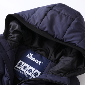 Gilet d'hiver matelassé à capuche pour garçons et filles, style 2025, haute qualité, fermeture éclair, doublure en polaire, <span class=keywords><strong>sans</strong></span> <span class=keywords><strong>manches</strong></span> - Product Image 4