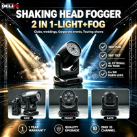 Machine à fumée 1500W avec tête mobile LED super lumineuse 360° °   Rotation à 180° °   Lumière de scène inclinable pour boîte de nuit, KTV, bar, discothèque