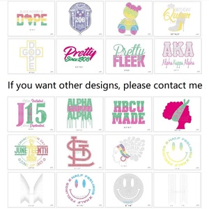 موتیف أحجار الراين بالحرارة، كريستال ولؤلؤ، تصميم لاصق بالكي للفساتين والأوشحة والسراويل - Product Image 3