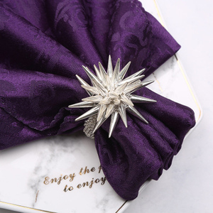 合金刺海胆贝壳餐巾纸戒指餐巾架海滨海滨别墅桌子装饰 - Product Image 1