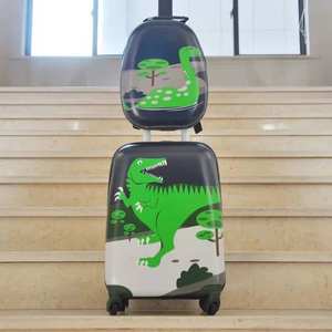 Ensemble de bagages pour enfants, nouvelle collection, roulettes à roulettes, dessin animé, animal, <span class=keywords><strong>dinosaure</strong></span>, <span class=keywords><strong>valise</strong></span> à roulettes - Product Image 2
