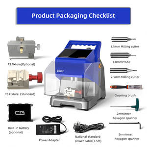 Nueva cortadora <span class=keywords><strong>de</strong></span> llaves CG MONSTER G08 con abrazadera T5 Batería incorporada Bluetooth y <span class=keywords><strong>base</strong></span> <span class=keywords><strong>de</strong></span> <span class=keywords><strong>datos</strong></span> <span class=keywords><strong>de</strong></span> llaves <span class=keywords><strong>de</strong></span> vehículos WiFi - Product Image 5