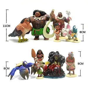 Wholesale Anime peripheral doll model ornaments 10 styles Moana princess figures