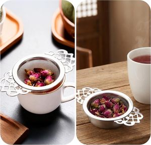 <b>Tea</b> Infusion Tool Flower Stainless Steel Wire Mesh Strainer / Loose <b>Tea</b> Filter Infuser - Product Image 5