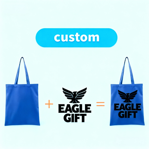 Sac fourre-tout en coton durable à grande capacité avec logo imprimé personnalisé en tissu écologique biologique - Product Image 6