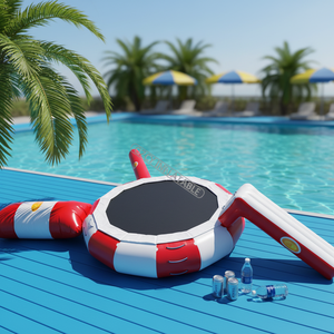 Nouveau trampoline <span class=keywords><strong>aquatique</strong></span> <span class=keywords><strong>gonflable</strong></span> pour enfants - Certifié CE, capacité <span class=keywords><strong>de</strong></span> 100 à 500 kg pour 5 à 10 passagers, garantie <span class=keywords><strong>de</strong></span> 2 ans - Product Image 1