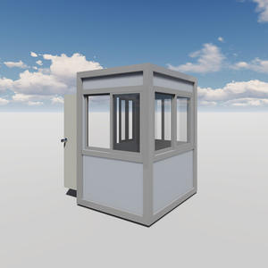 Cabina de guardia de seguridad de bajo costo, quiosco de boletos portátil, casa prefabricada, Casa de Guardia de seguridad/cabina de seguridad/caja de centinela - Product Image 5