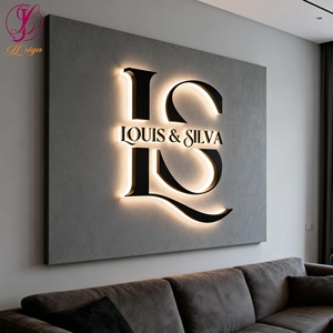 Enseigne lumineuse personnalisée pour salon de beauté, signalétique rétroéclairée LED, logo 3D lumineux mural personnalisé, enseigne métallique pour entreprise, décoration de magasin - Product Image 1