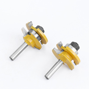 Fresa de carburo de 80 mm con 2 filos para machihembrar puertas y ventanas, para máquinas herramienta de carpintería - Product Image 2