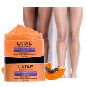 OEM ODM Gommage beurre corporel biologique cosmétiques nettoyage en profondeur enlever les peaux mortes gommage visage végétalien papaye tomate - Product Image 6
