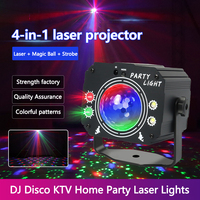 Boule laser disco colorée USB à activation vocale, projecteur stroboscopique pour hôtel, DJ, bar, scène, avec contrôle de luminosité