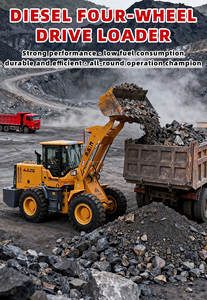 Chargeuse sur pneus robuste de 2 tonnes avec flèche et godet renforcés - Product Image 4