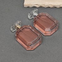 Flacons de parfum vides de luxe octogonaux personnalisés de 100 ml, en verre épais, avec bouchon en acrylique cristallin, OEM ODM