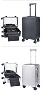 Trousse de Maquillage Intelligente avec Lumières LED à Intensité Réglable et Station de Recharge, Serrure Approuvée TSA, Station de Beauté Portable