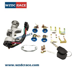 WZDC RACE <b>Lock</b> Cylinder Q22-8PA6105PBA Zinc Plated 2 <b>Keys</b> For CHERY Cars - Product Image 3