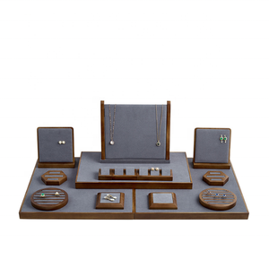 Fabrik auf Lager High-End-Mikrofaser-Schmuck-Verpackungs-Display Schmuck-Tablett Schmuck-Display - Product Image 4