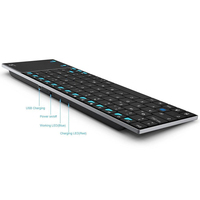Clavier sans fil ultra-mince de haute qualité avec pavé tactile intégré de grande taille pour Android TV Box, smartphone et tablette