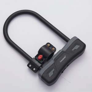 <span class=keywords><strong>Antivol</strong></span> en acier robuste de 11 mm avec cadenas en D pour vélos électriques - Product Image 1